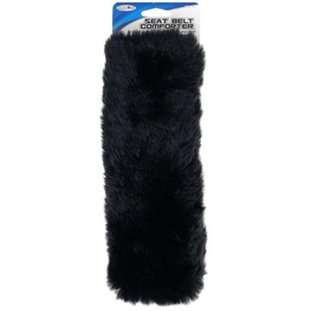 UNIQUE ACCESSORIES Unique Accessories 50080 Simulated Sheepskin Comforter Seat Belt; Black 155183